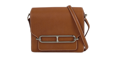 Roulis Crossbody Bag, &pound;3,900, Handbags, Brown, Leather, Front view